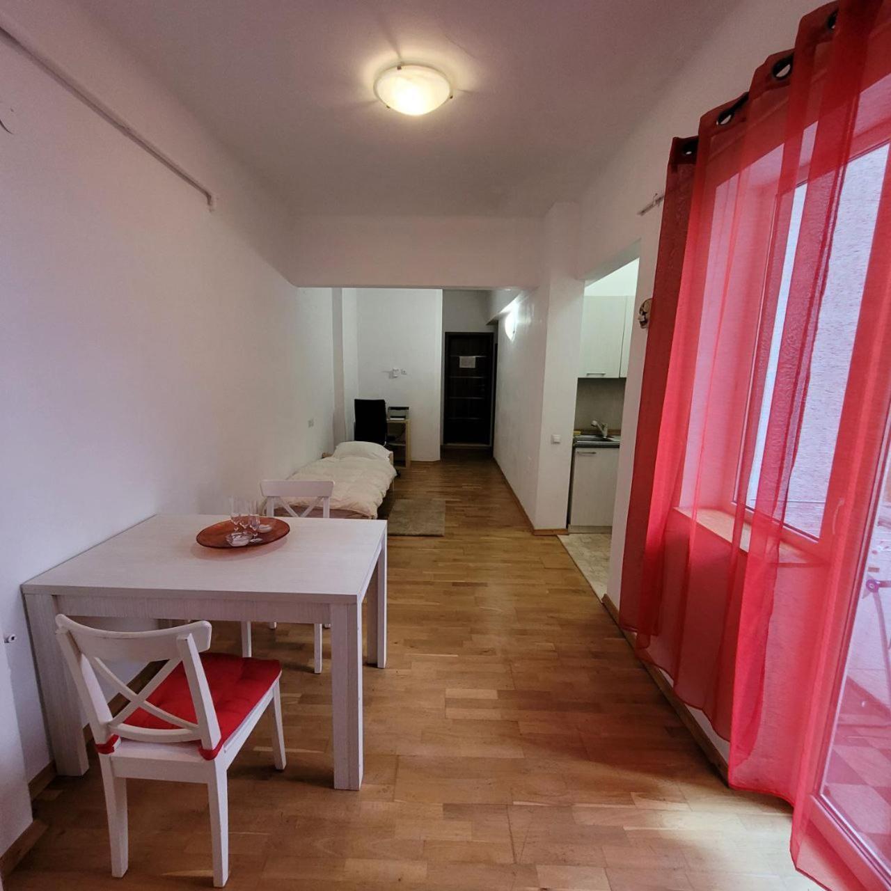 Anastasia Balcescu Apart 4 Self Check In Code From 2Pm Kitchen And Bedroom ブカレスト エクステリア 写真